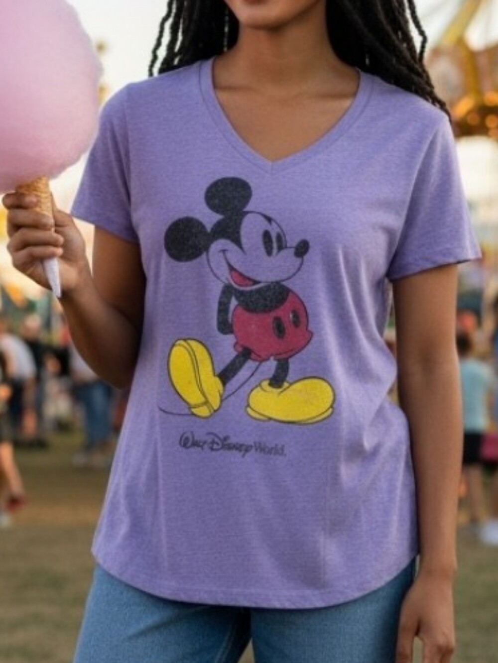 Disney Mickey Mouse shirt Women's Size Medium Purple